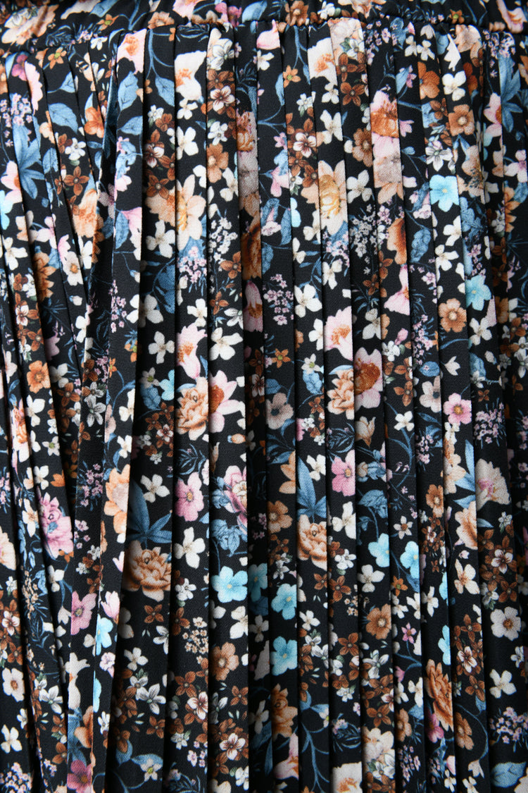 Micro floral print miniskirt