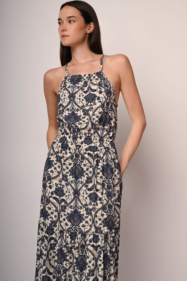 Ethnic print maxi dress