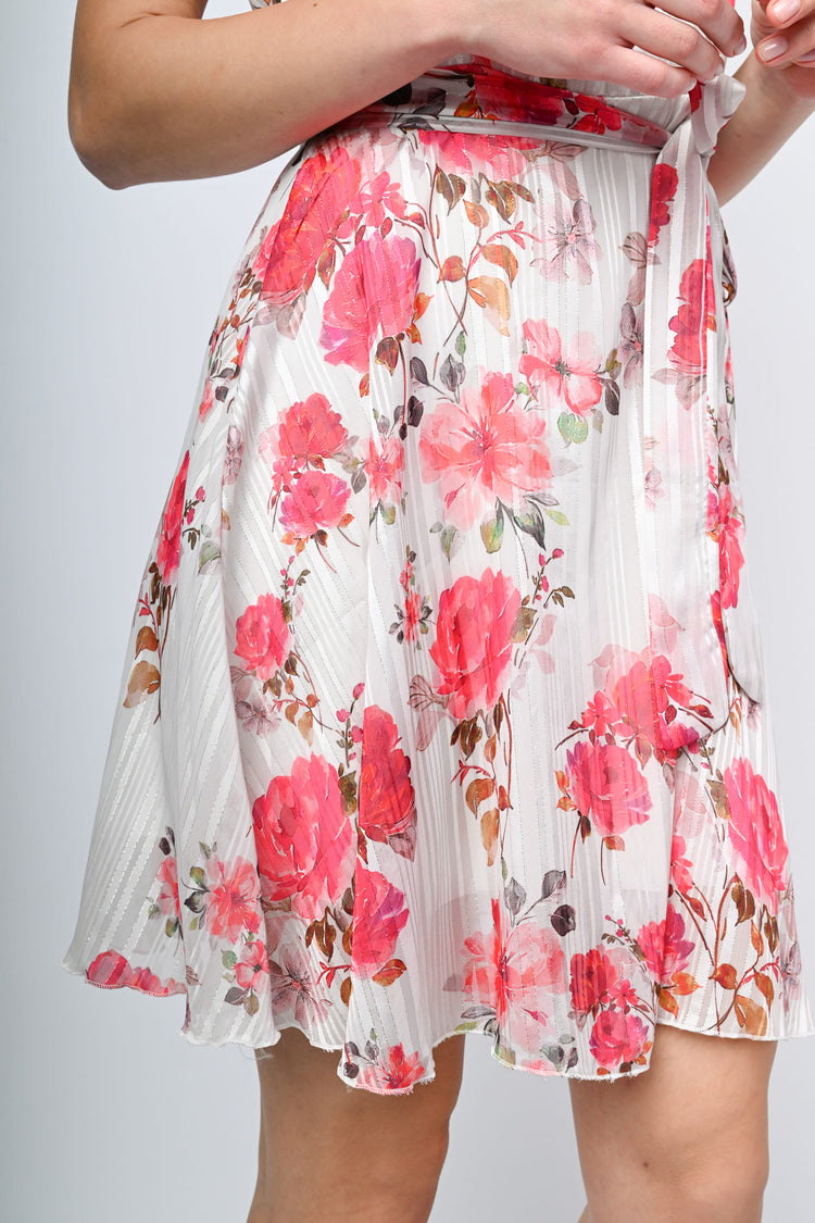 Floral print mini dress