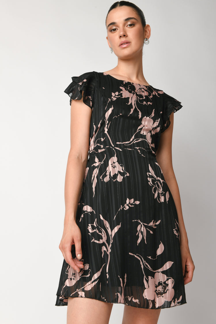 Floral print mini dress