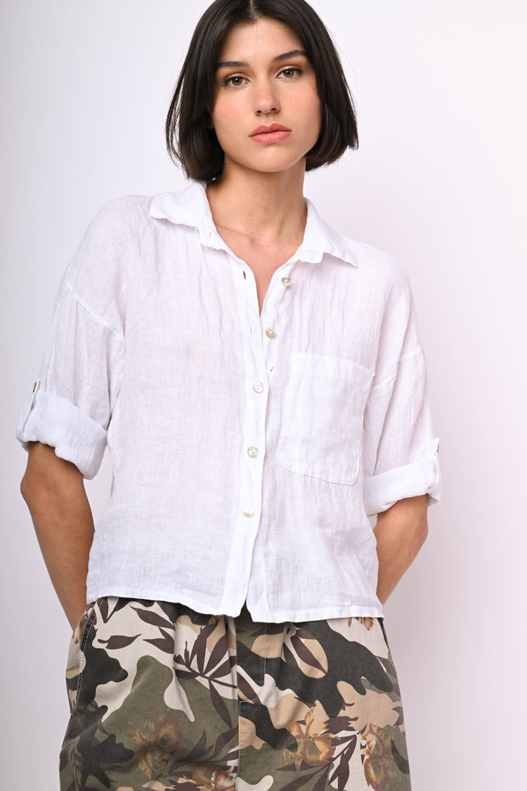 Linen short shirt