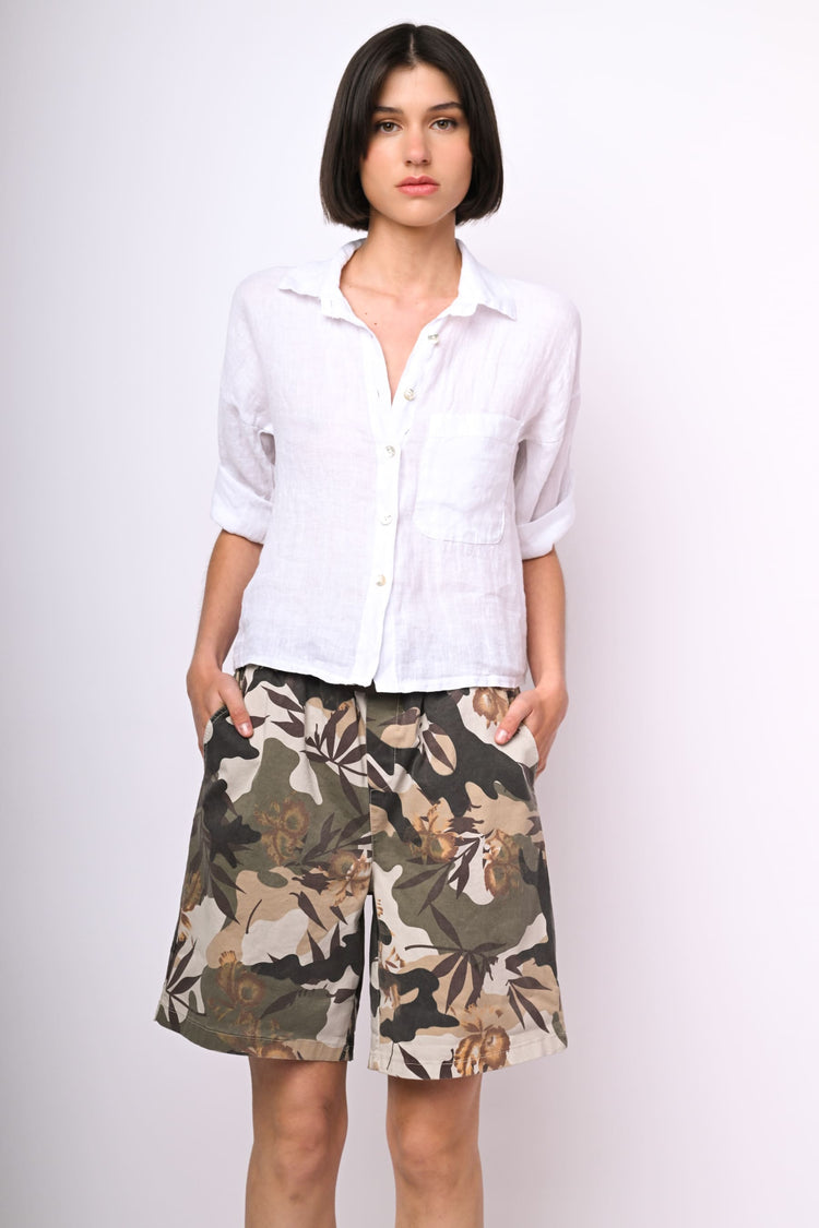 Linen short shirt