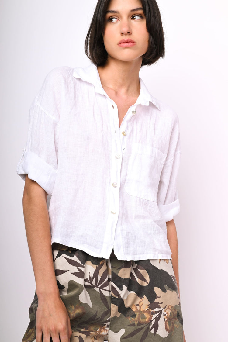 Linen short shirt