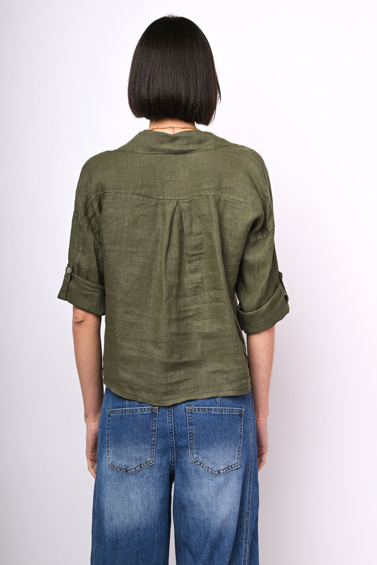 Linen short shirt
