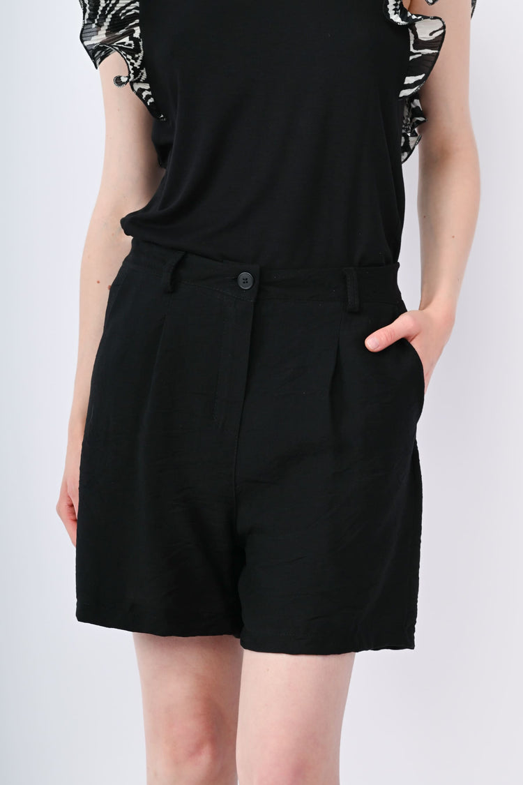 Viscose-blend shorts