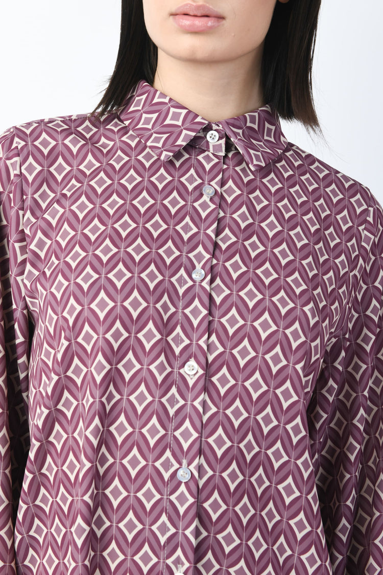 Geometric print shirt