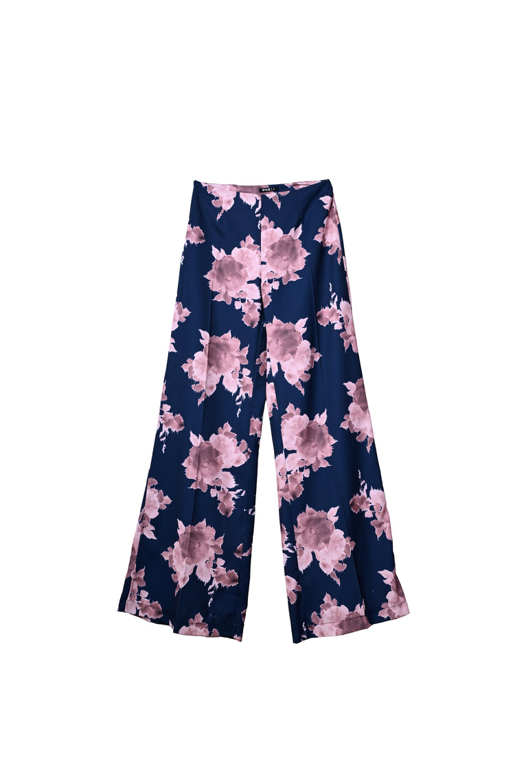 Floral print palazzo trousers
