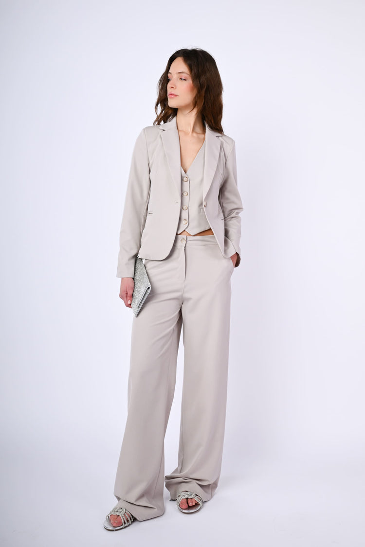 Viscose-blend palazzo trousers