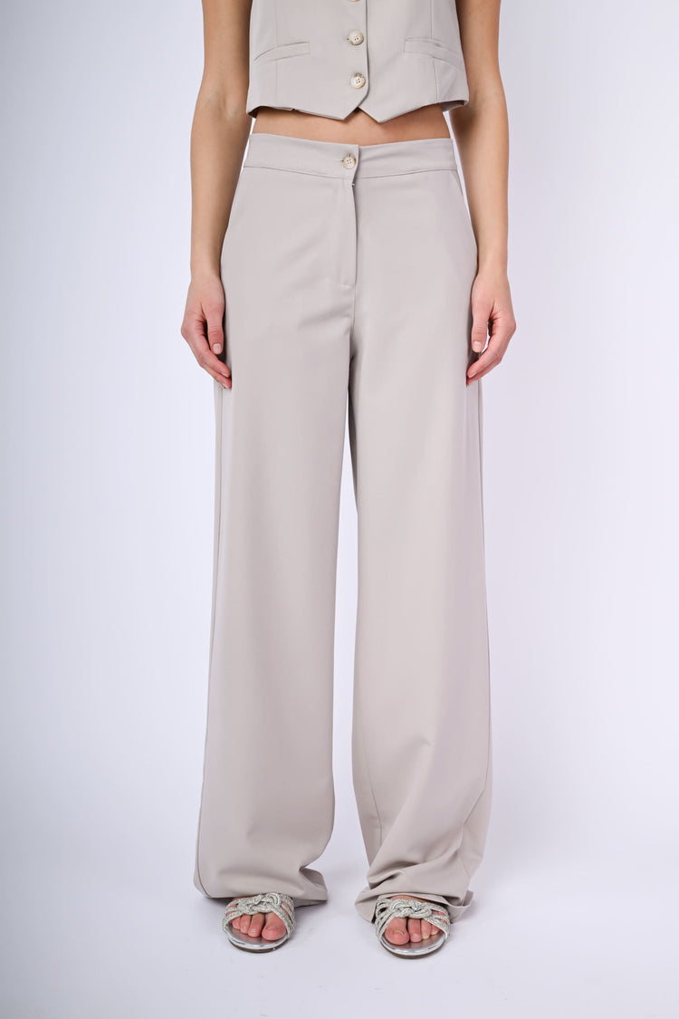 Viscose-blend palazzo trousers