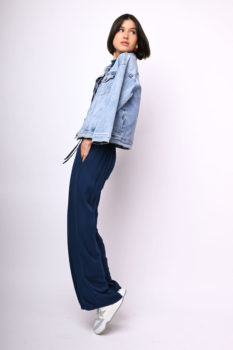 Viscose palazzo trousers