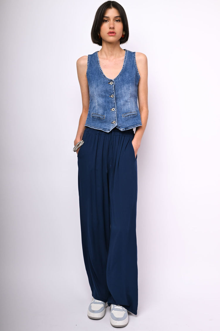 Viscose palazzo trousers