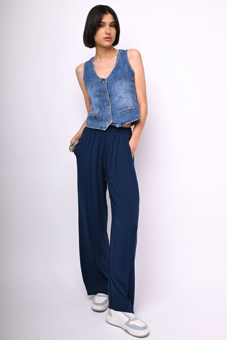 Viscose palazzo trousers