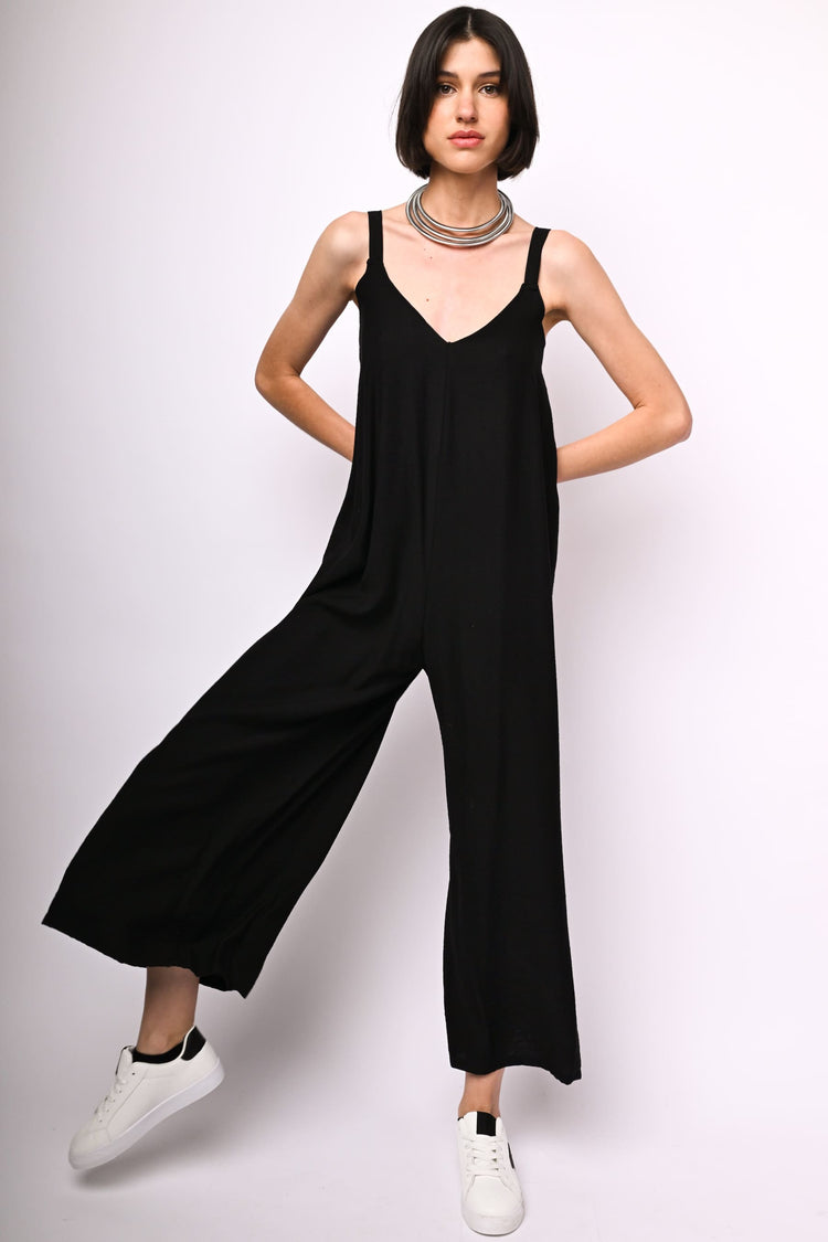 Viscose-blend jumpsuit