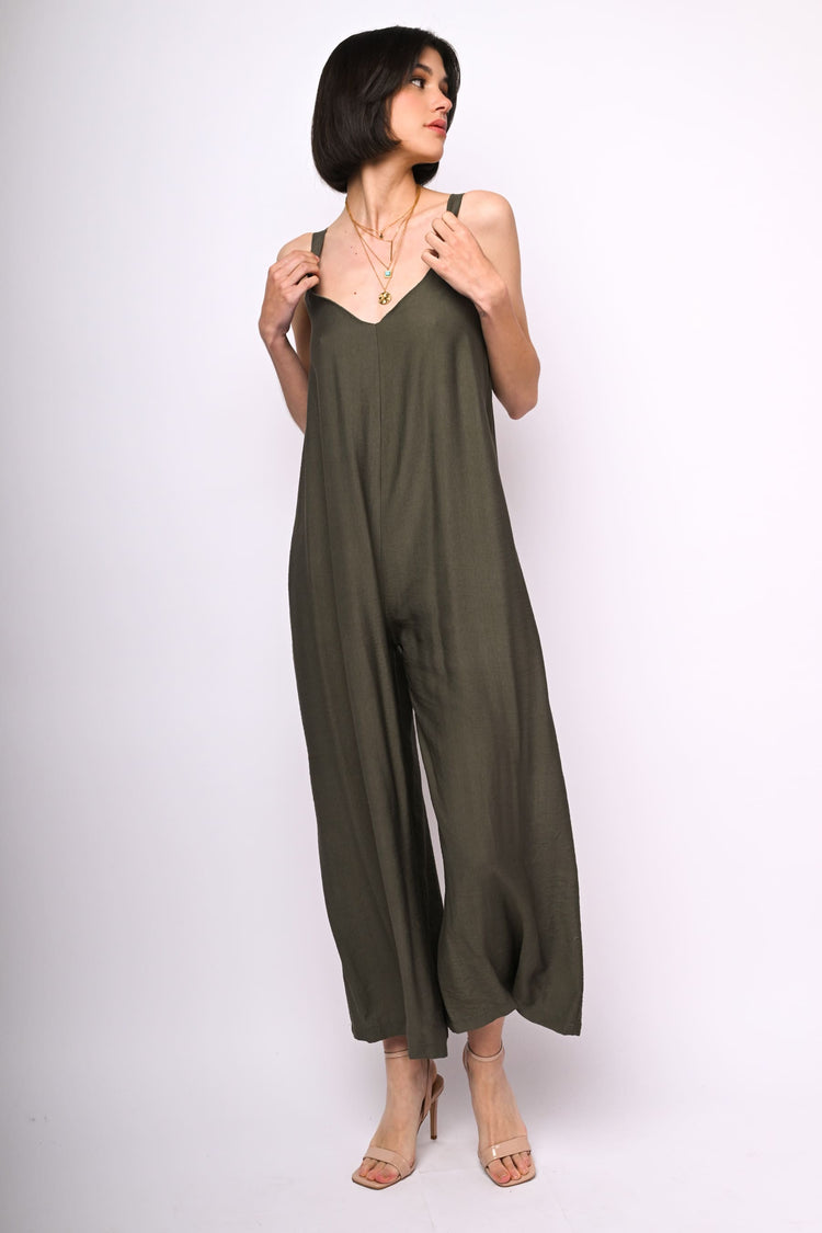 Viscose-blend jumpsuit