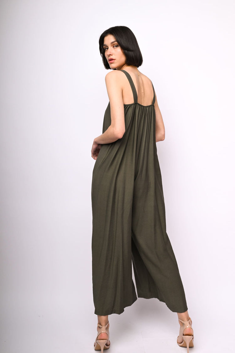 Viscose-blend jumpsuit