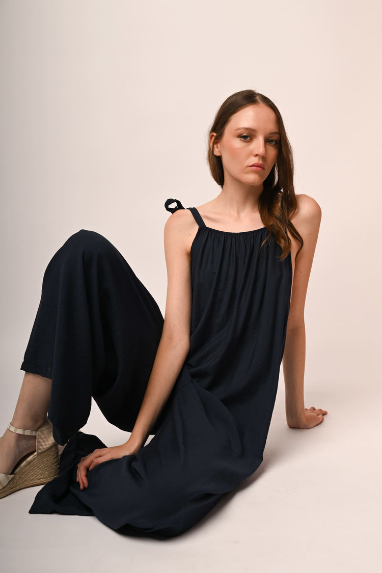 Viscose-blend jumpsuit