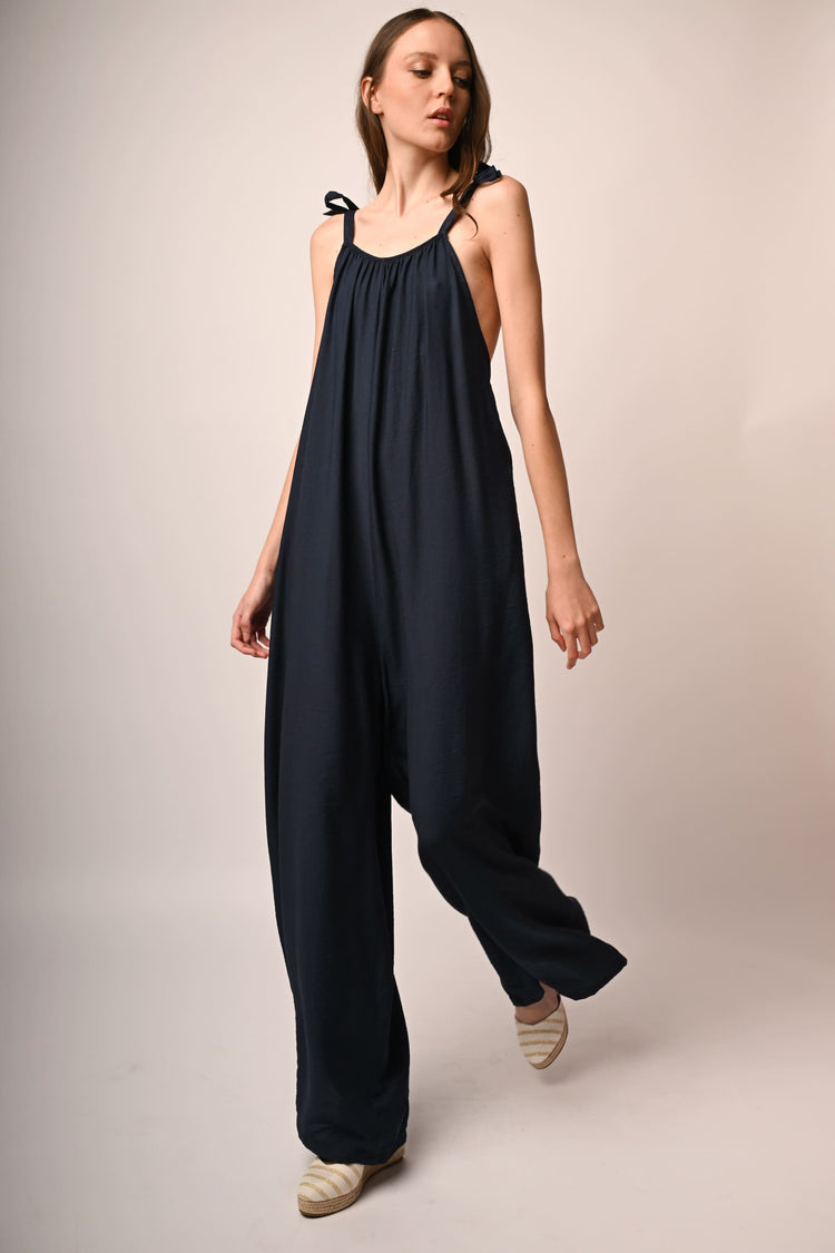Viscose-blend jumpsuit