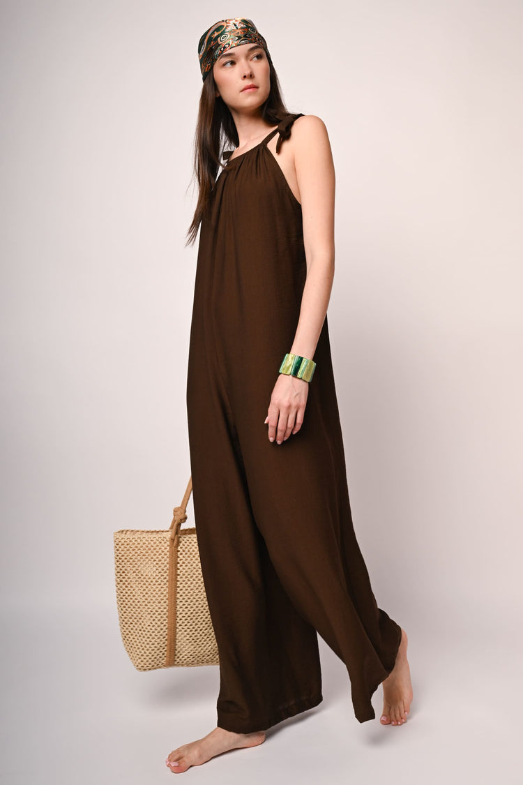 Viscose-blend jumpsuit