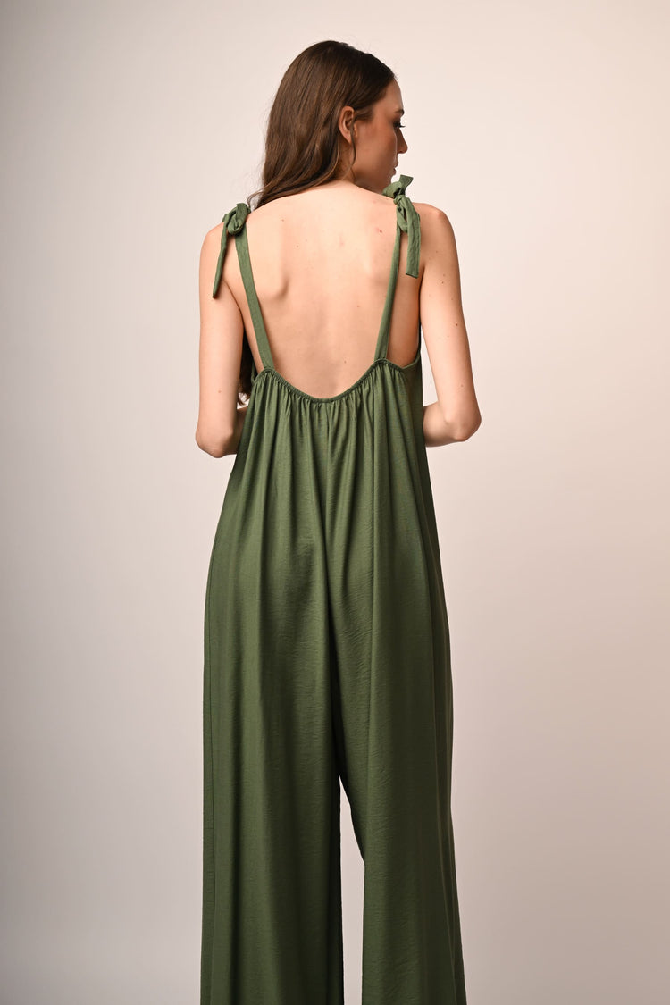 Viscose-blend jumpsuit
