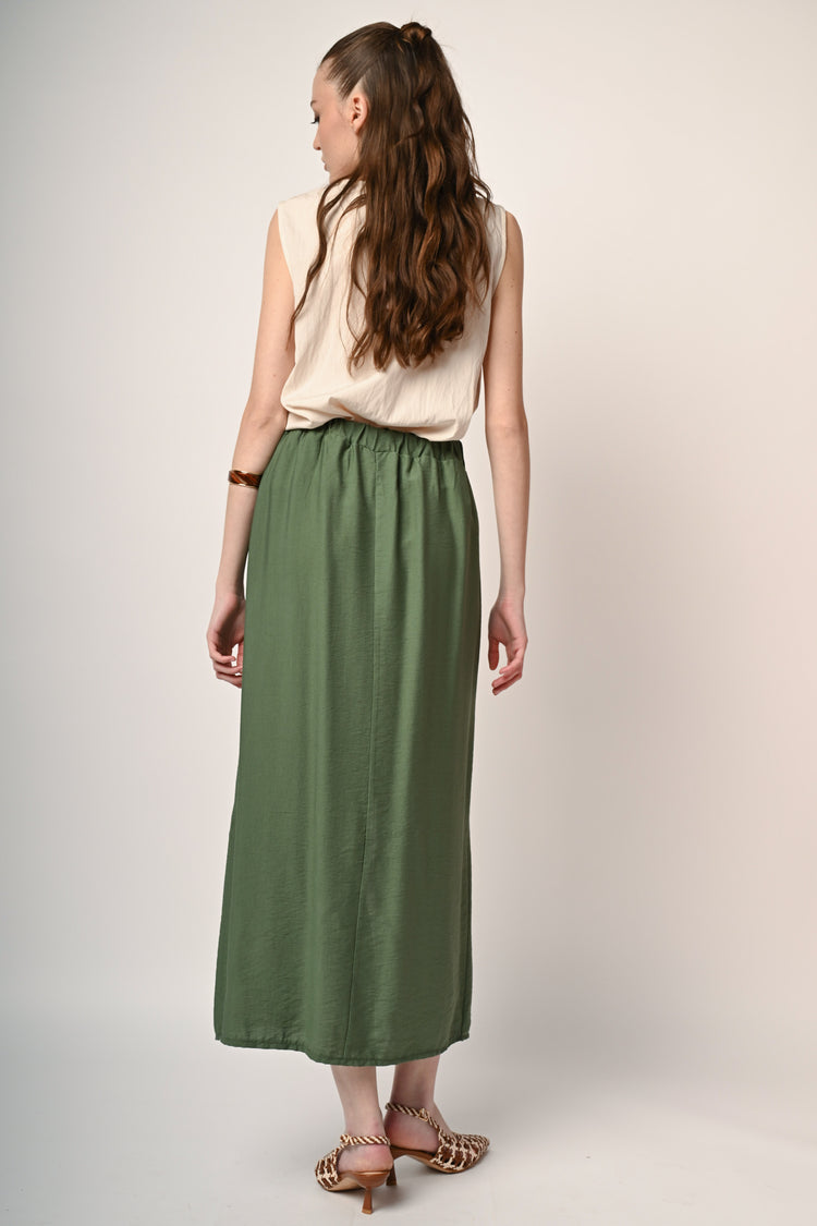 Long placket skirt