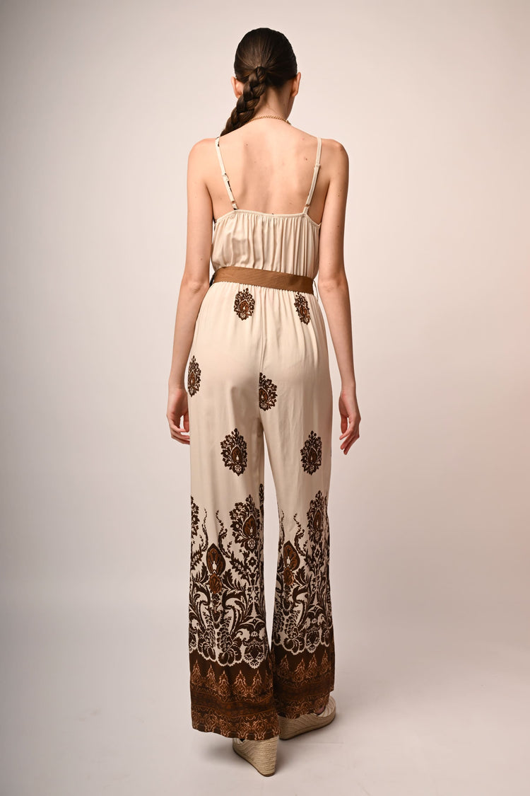 Ethnic print jumpsuit