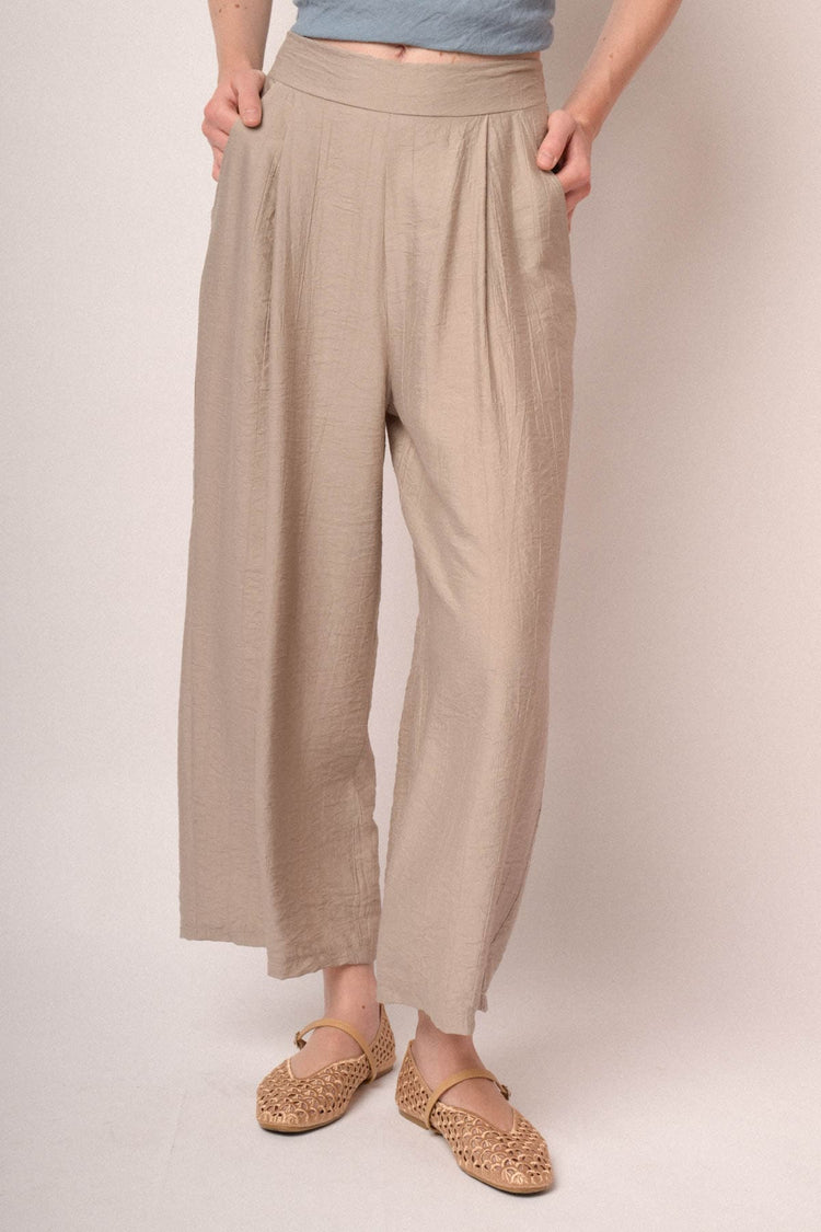 Pantaloni gaucho stropicciati