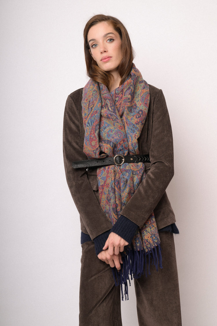 Dark brown corduroy blazer