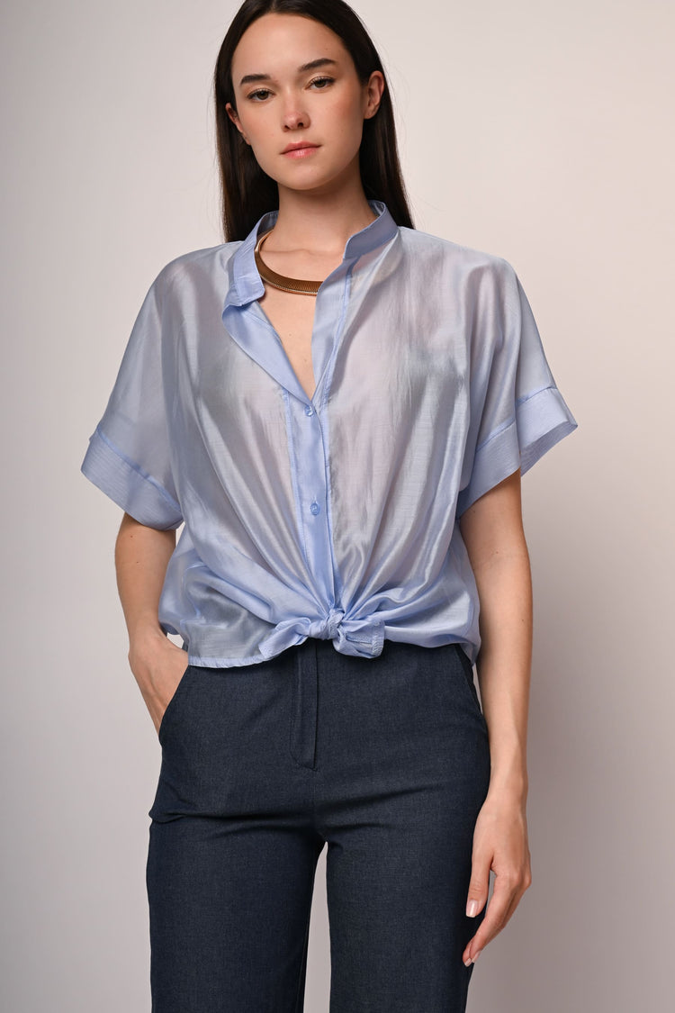 Knot muslin shirt