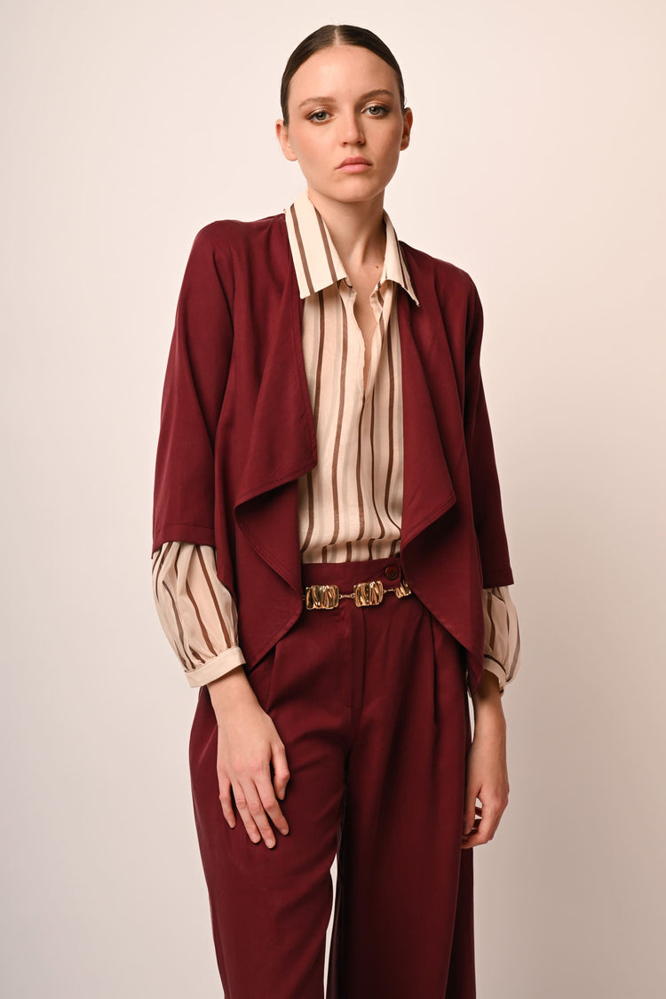 Lyocell open jacket