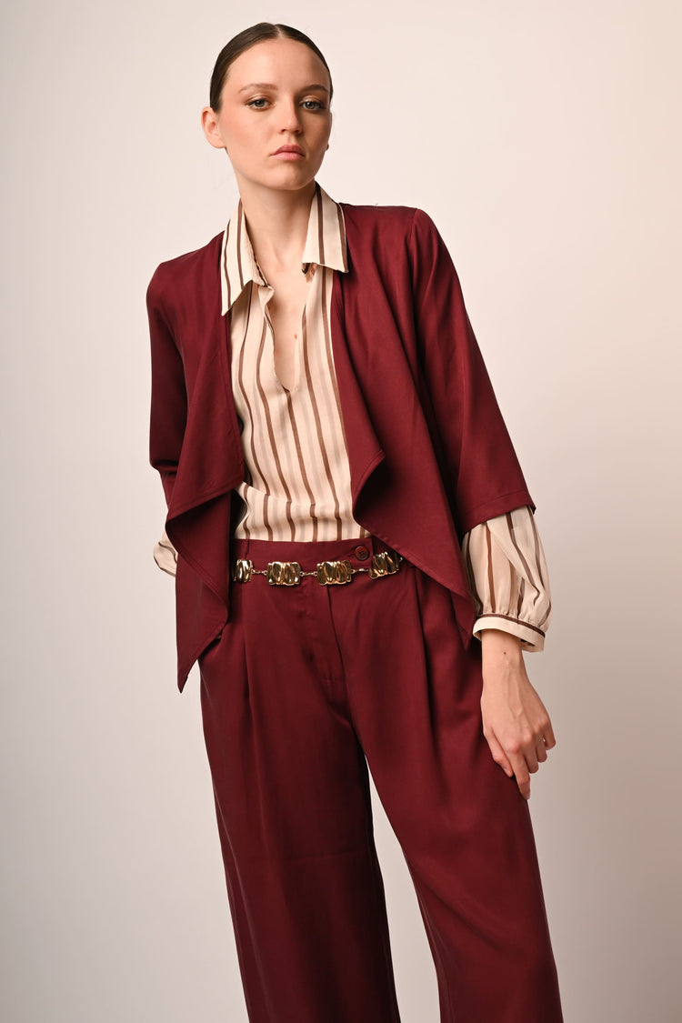 Lyocell open jacket