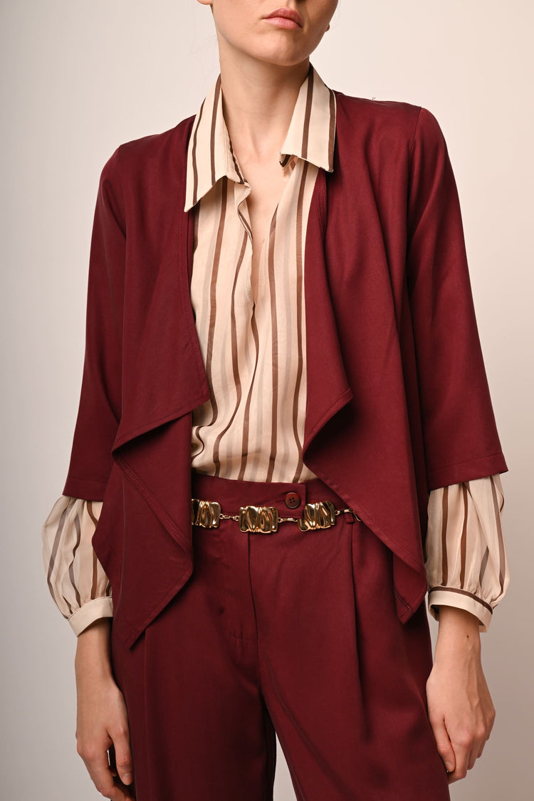 Lyocell open jacket