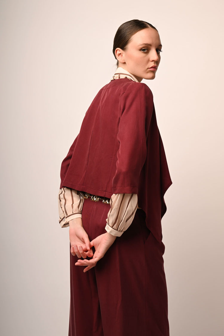Lyocell open jacket
