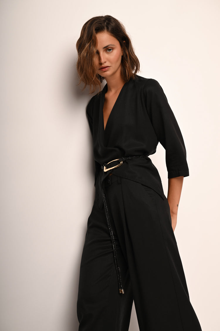 Lyocell open jacket