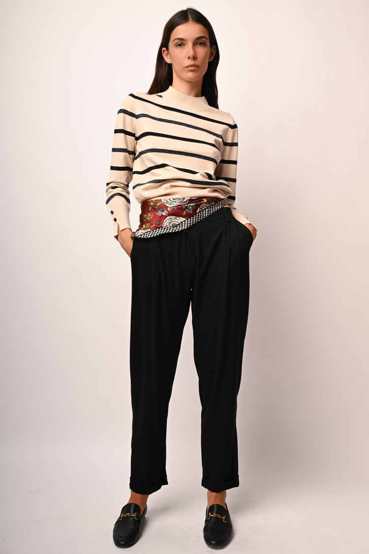 Viscose darts trousers