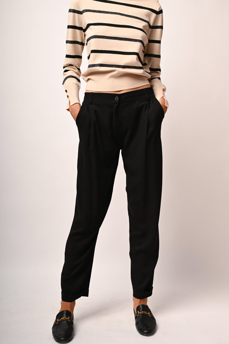 Viscose darts trousers