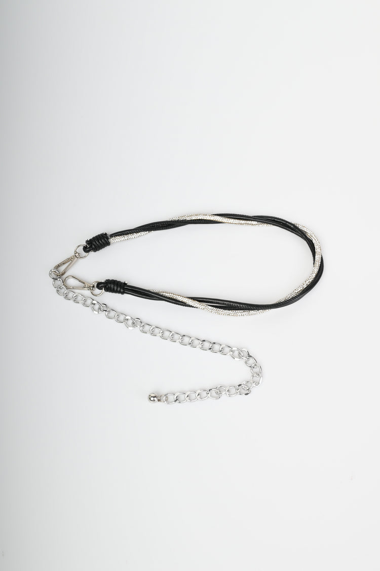 Woven jewel belt