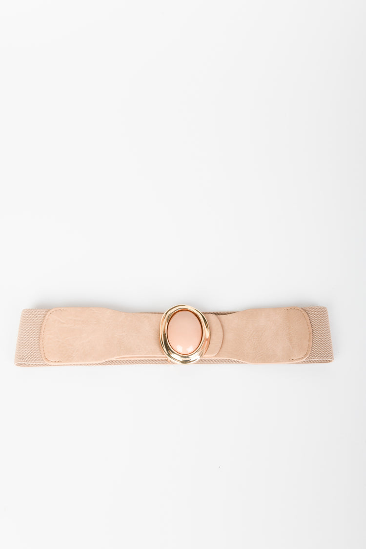Oval buckle belt