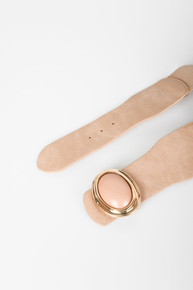 Oval buckle belt