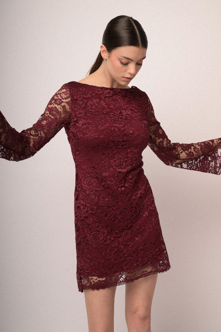 Lace mini dress