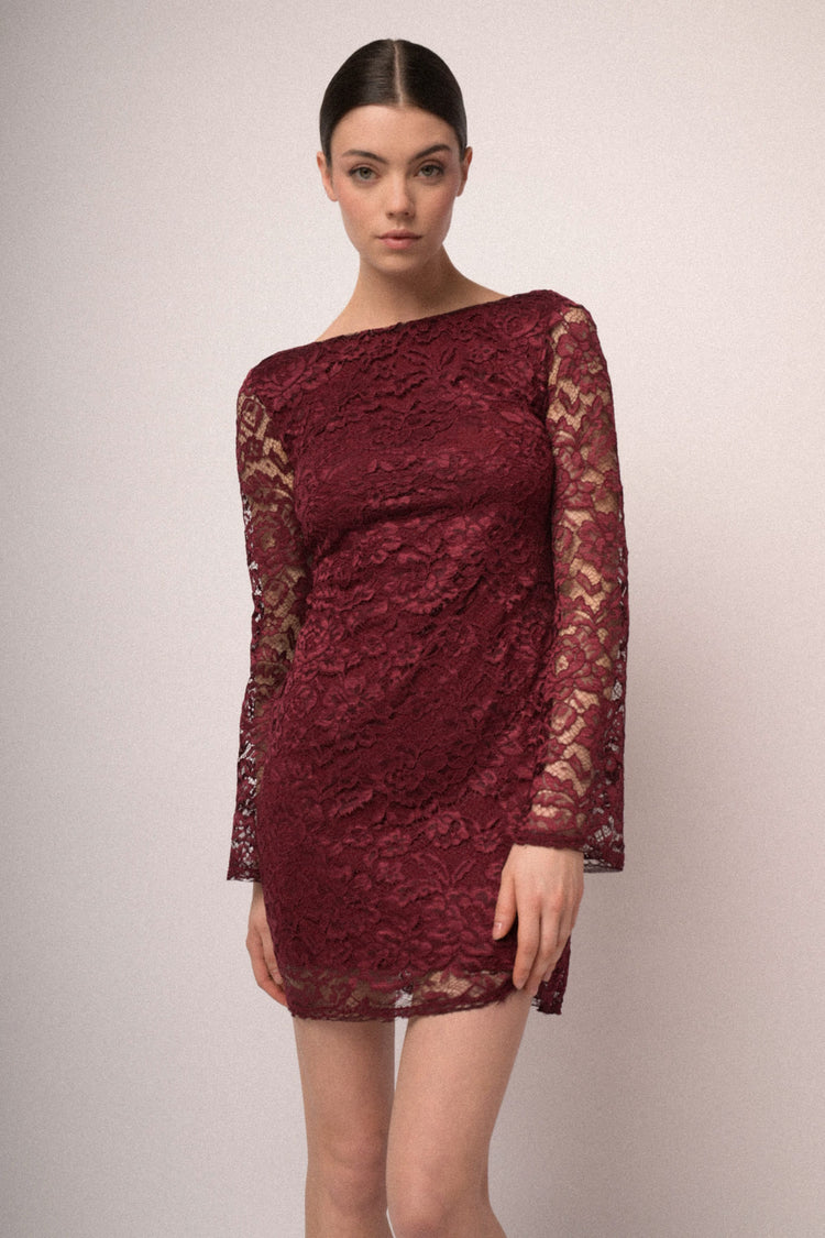 Lace mini dress