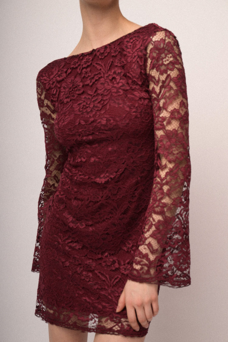 Lace mini dress