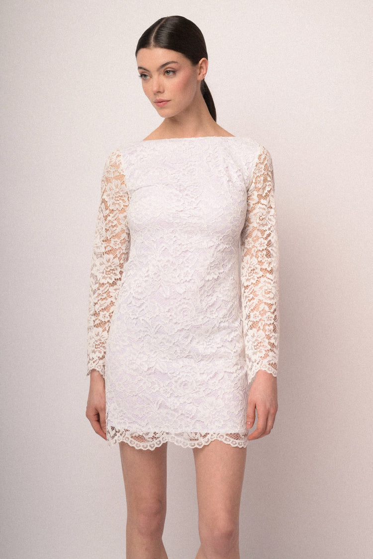 Lace mini dress