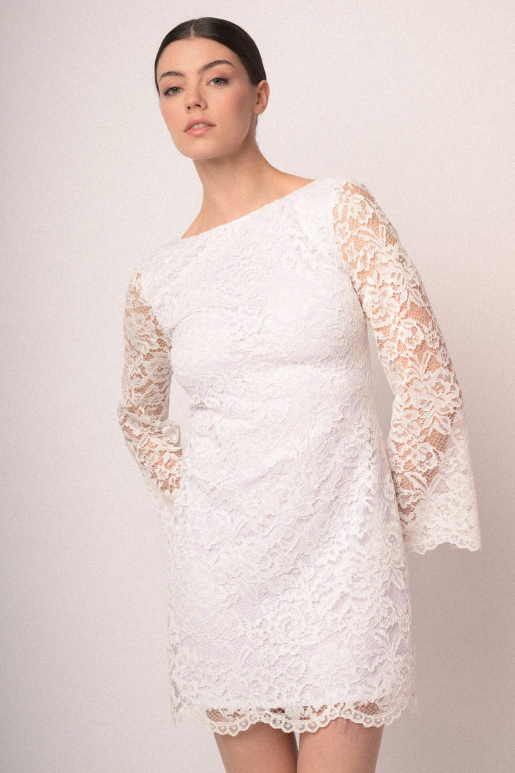 Lace mini dress