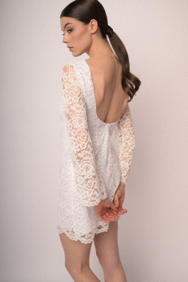 Lace mini dress