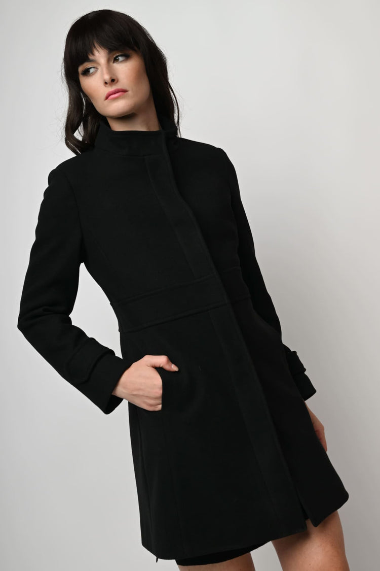 Mandarin collar coat