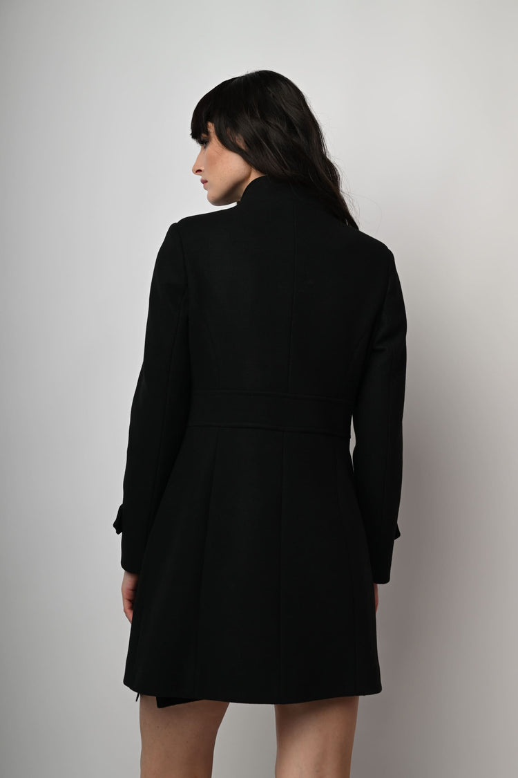 Mandarin collar coat