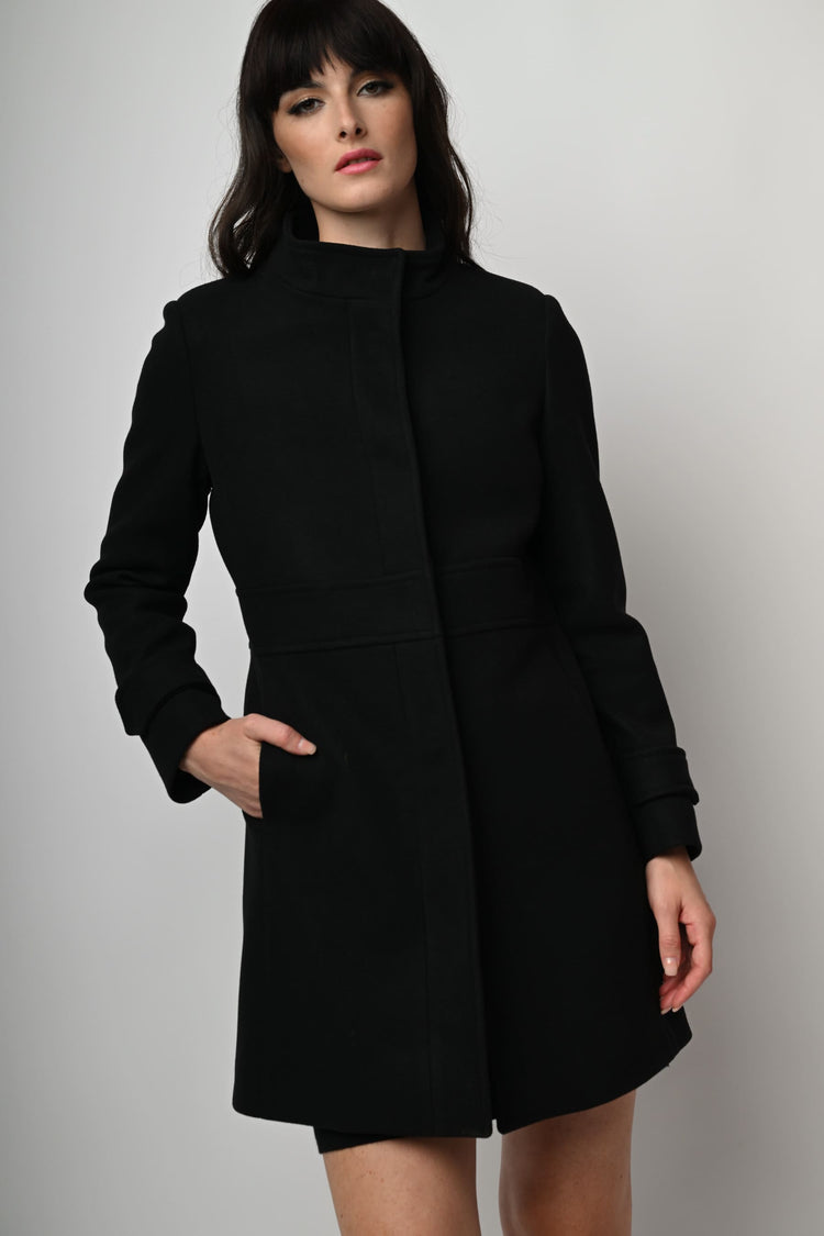 Mandarin collar coat