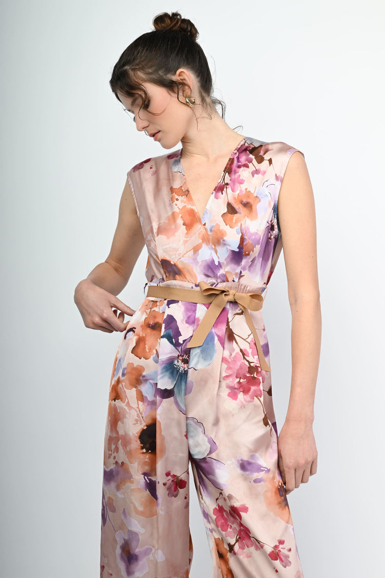 Floral print jumpsuit