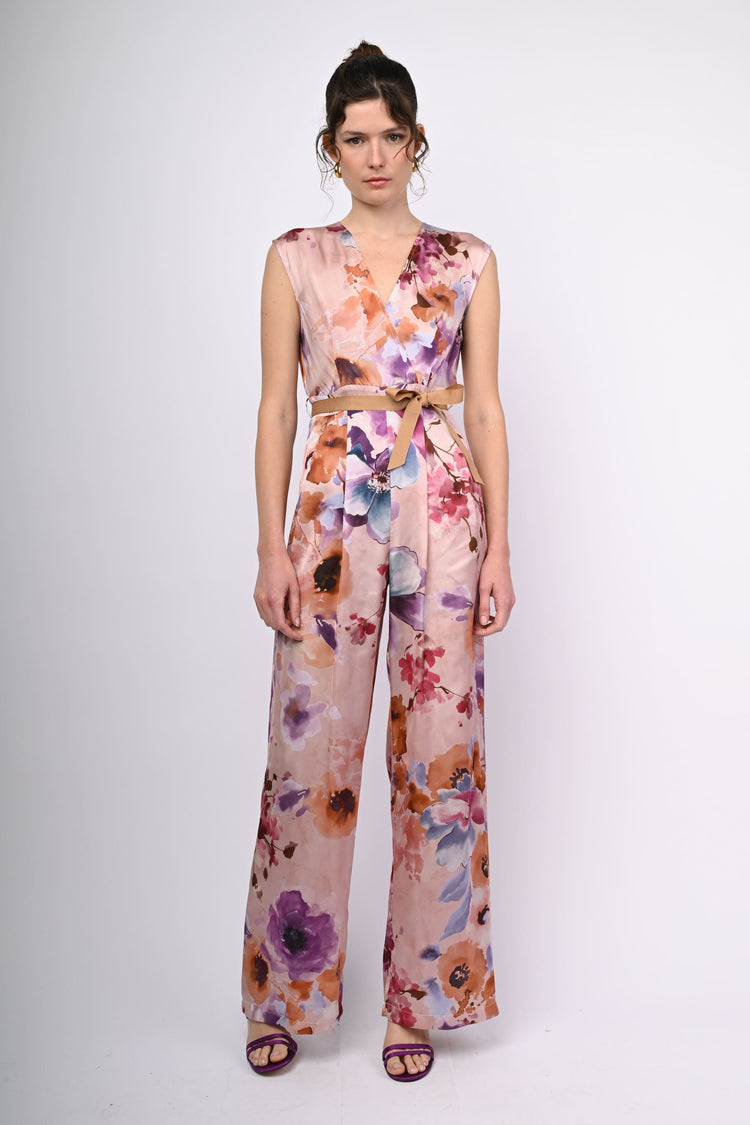 Floral print jumpsuit