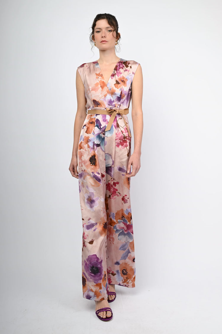 Floral print jumpsuit